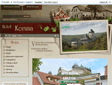 Tablet Screenshot of korunakarlstejn.cz